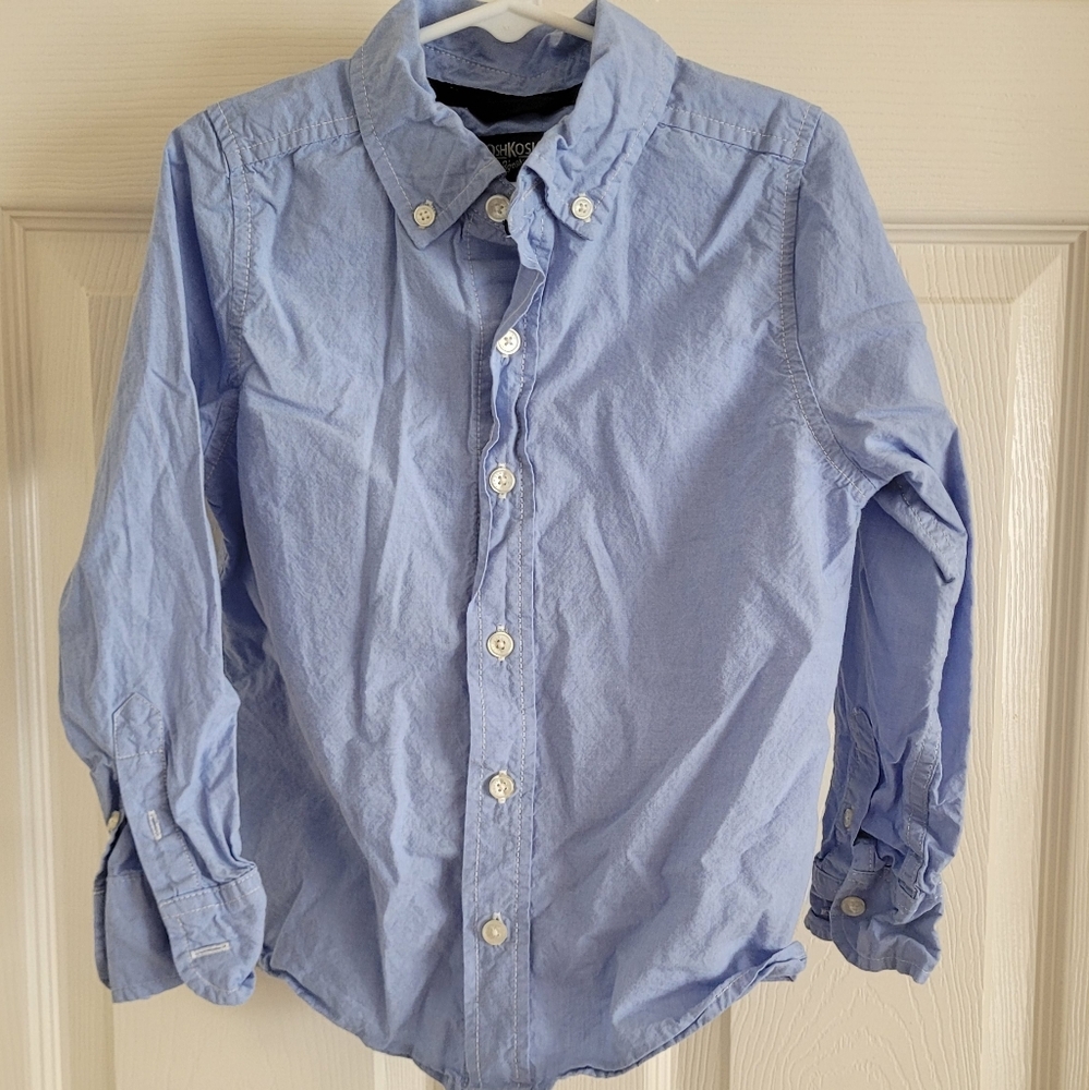 Boy's OshKosh blue button down size 4t.